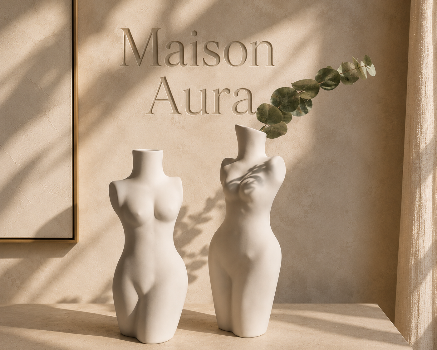 Vase Sculpture en Céramique "Athéna"