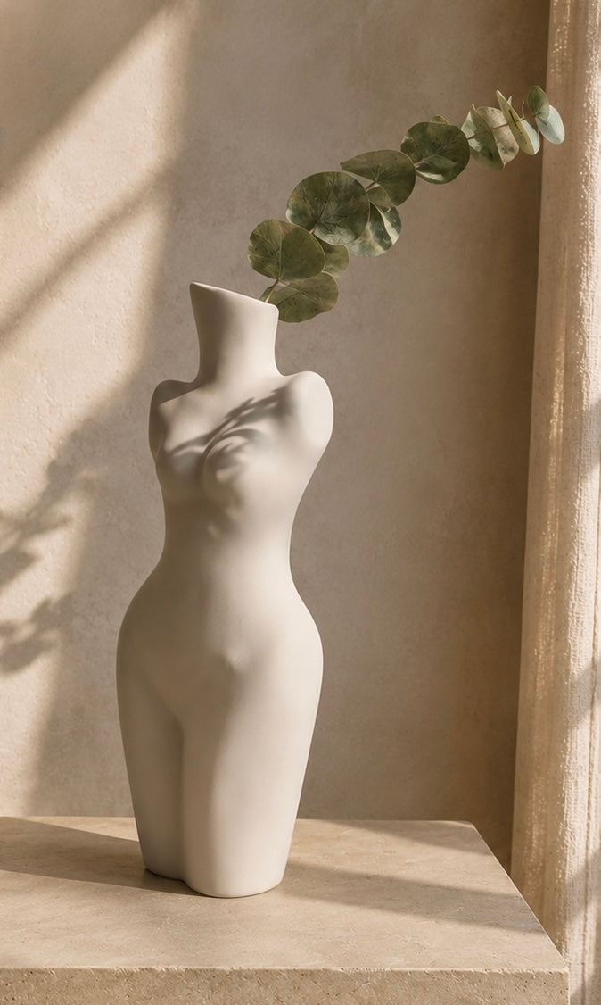 Vase Sculpture en Céramique "Athéna"