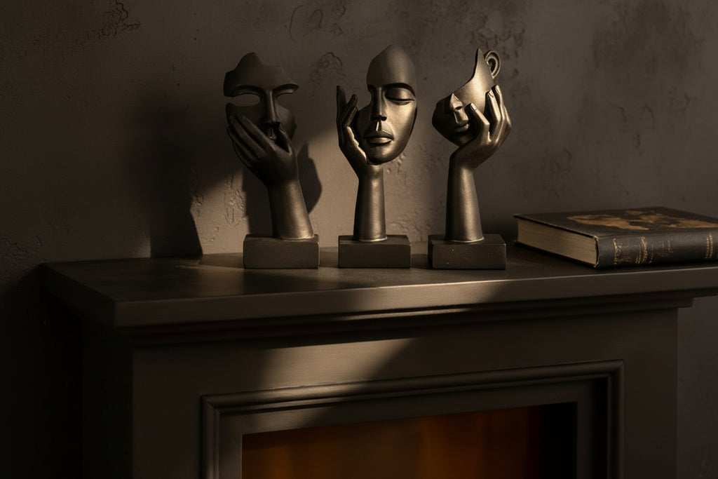 Statues décoratives “Masques Nordiques”