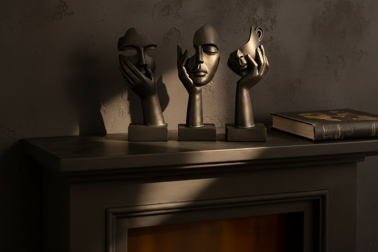 Statues décoratives “Masques Nordiques”