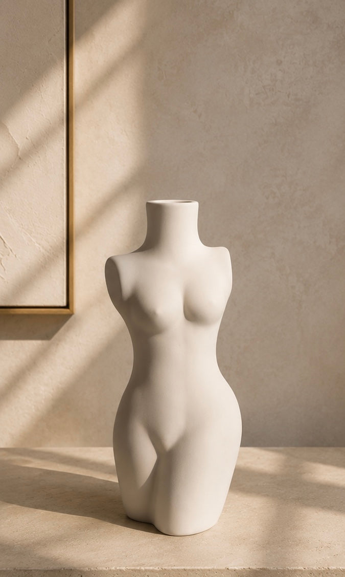 Vase Sculpture en Céramique "Athéna"