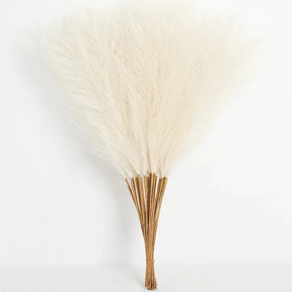 Bouquet de 15 Herbes de Pampa Artificielles (55 cm) – Densité & Douceur "Aura"