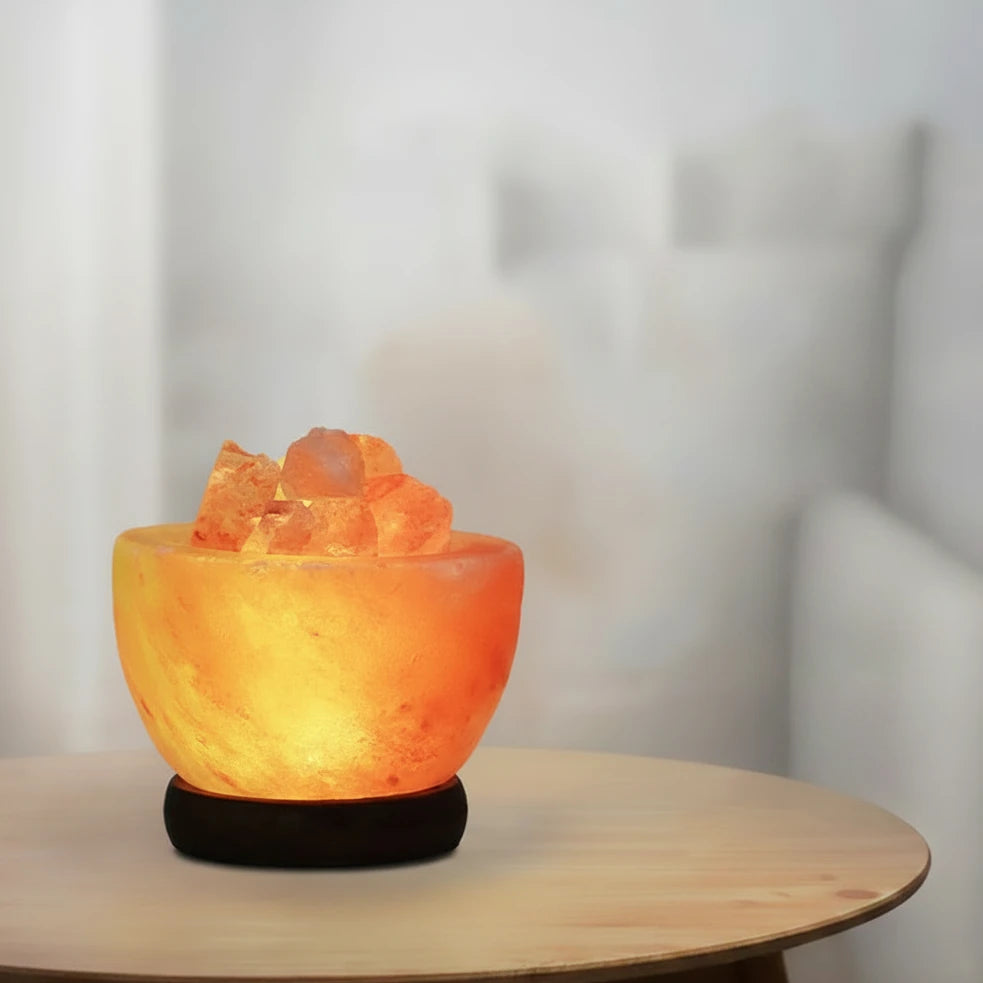 Lampe Bol à Sel de l'Himalaya – Ambiance Zen & Chaleureuse