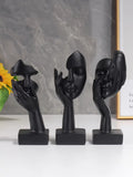 Statues décoratives “Masques Nordiques”