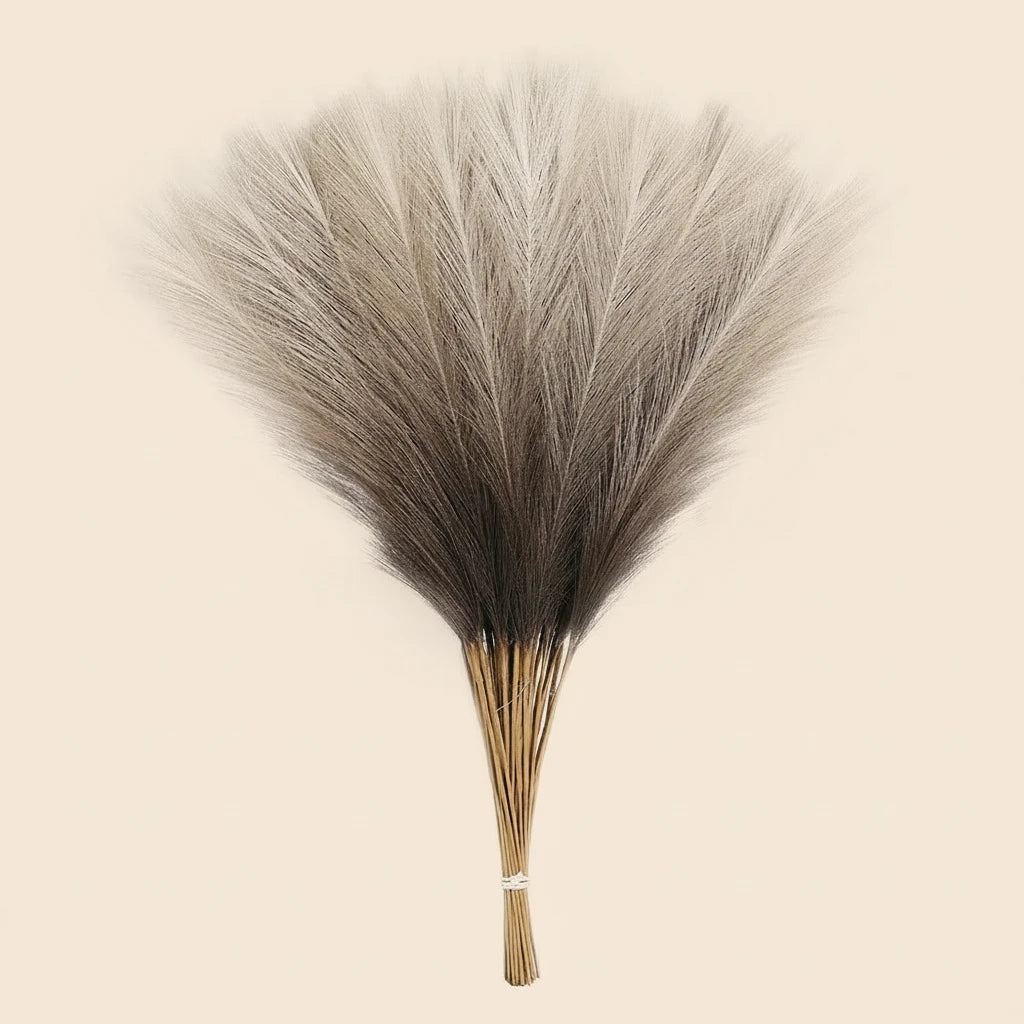 Bouquet de 15 Herbes de Pampa Artificielles (55 cm) – Densité & Douceur "Aura"