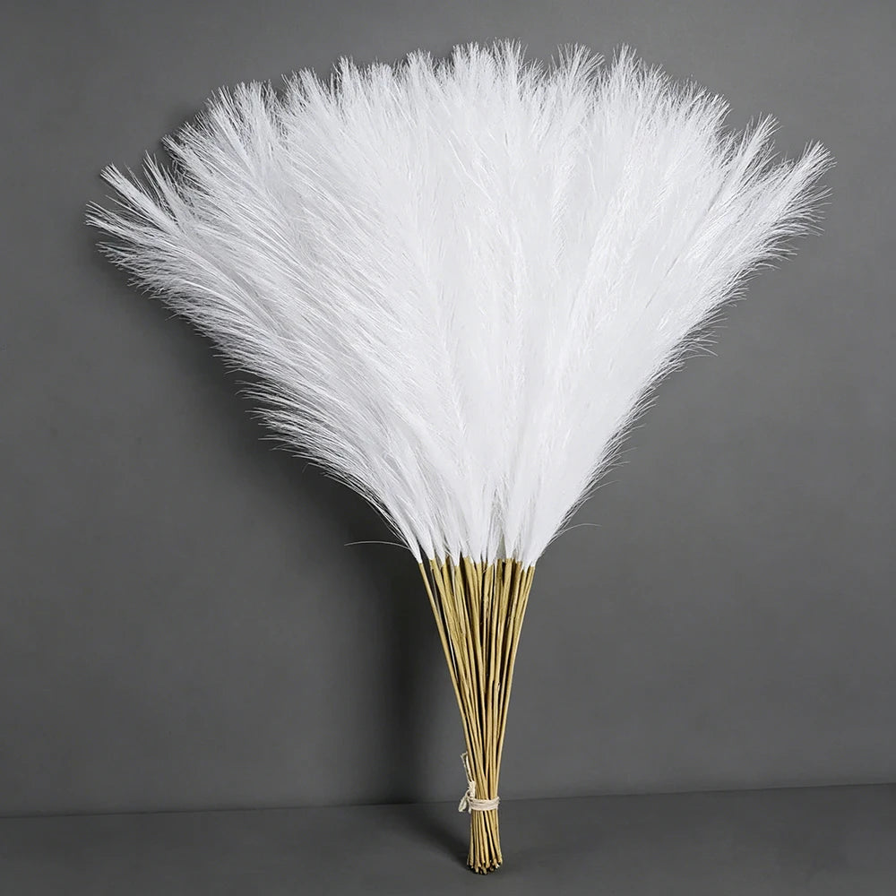 Bouquet de 15 Herbes de Pampa Artificielles (55 cm) – Densité & Douceur "Aura"